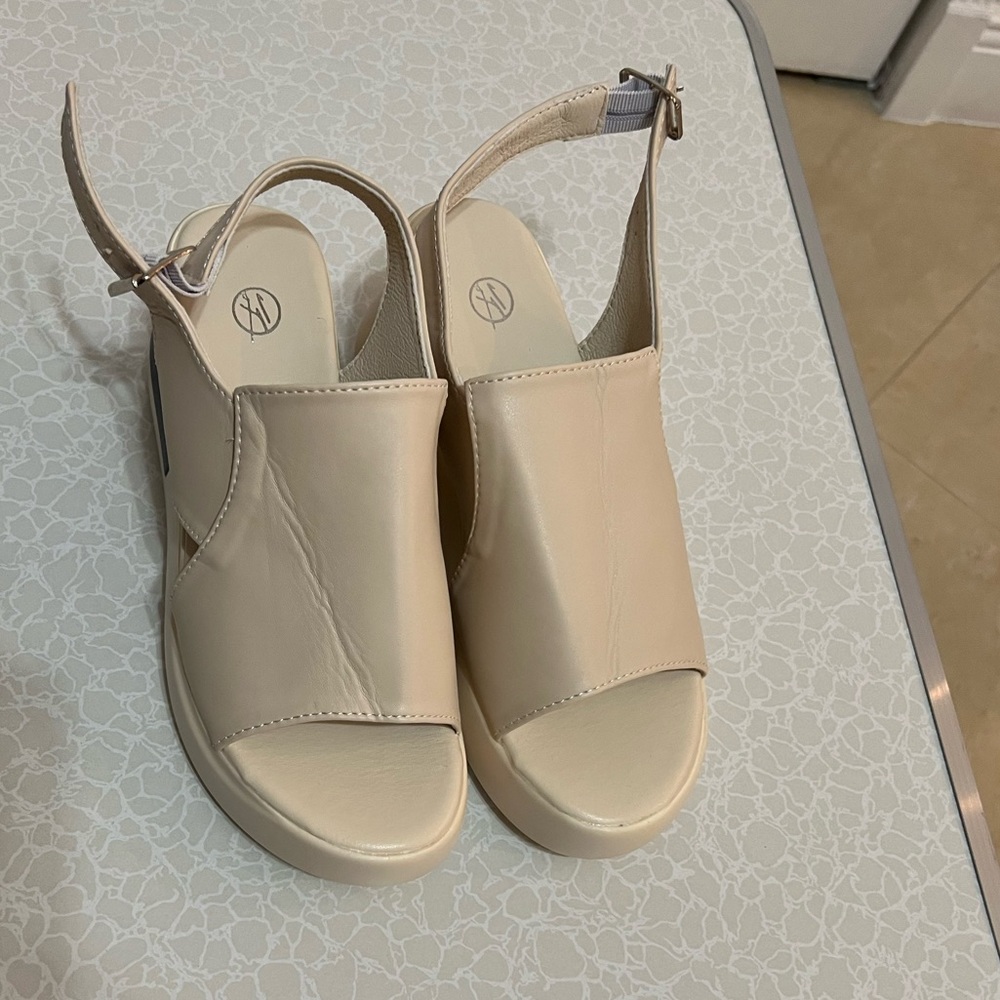 X Casual Sandals with straps & wedge women size : 37 “